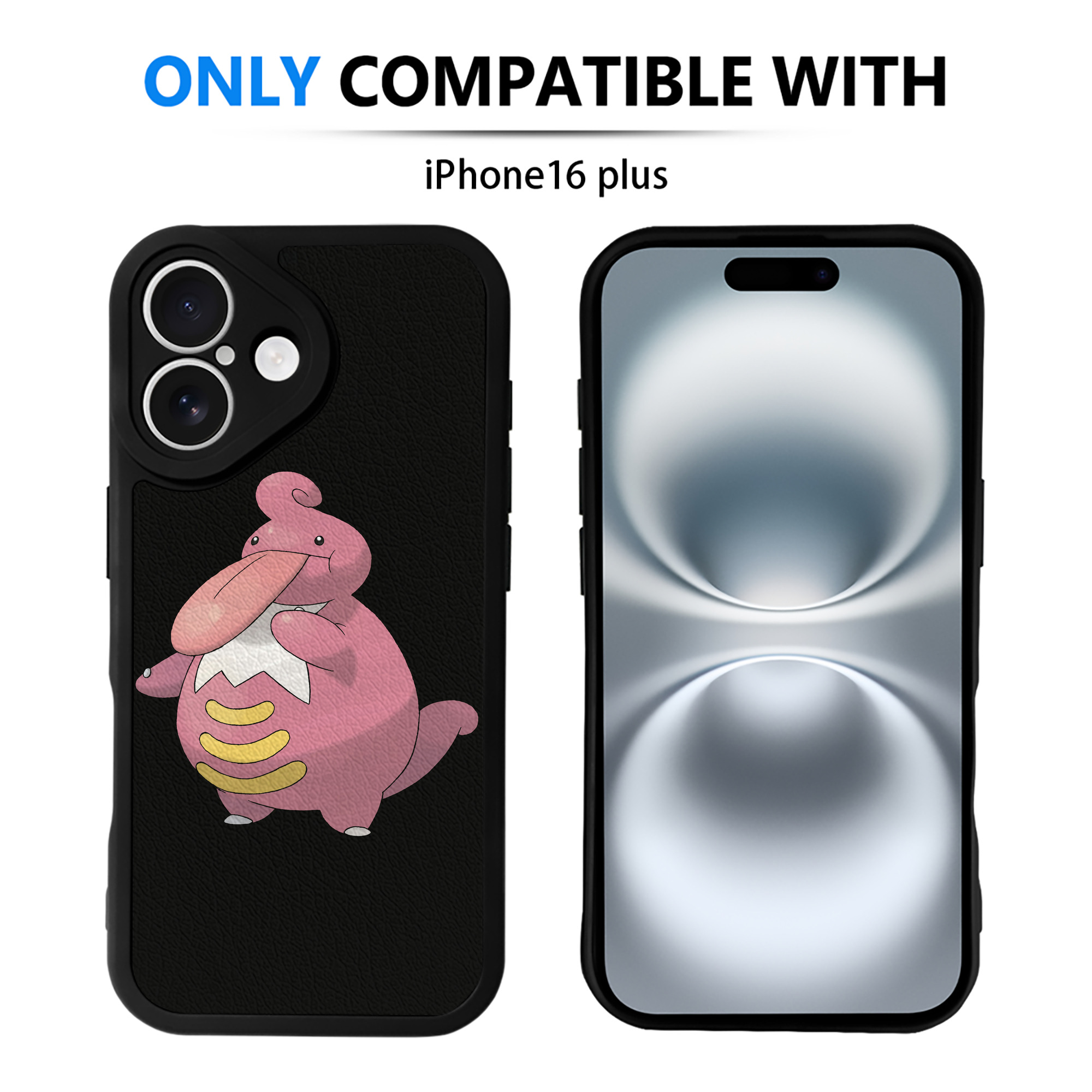 （画像用） ポケットモンスター Pokémon 【iPhone 16シリーズ対応】シリコンスマホケース（レザー調） 材質：シリコン